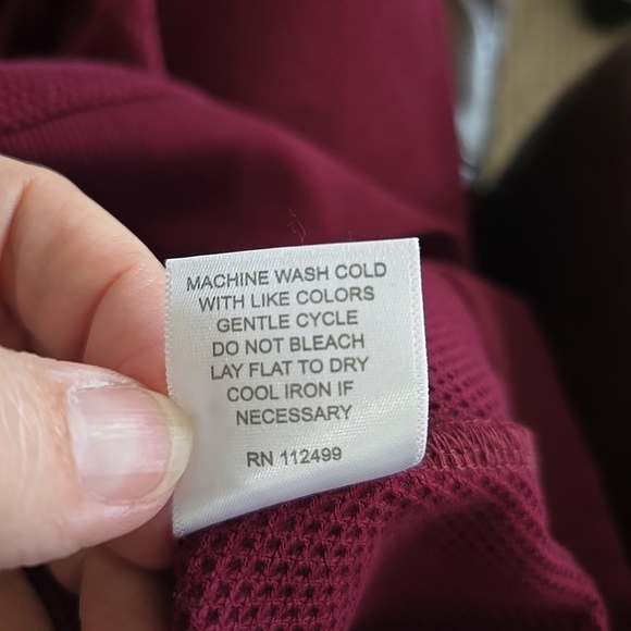 TailorByrd Mens Quarter Zip Pullover Burgundy Red Size Xlarge NWT Textured - Picture 3 of 7